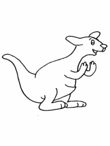Disegno di canguro da stampare e colorare 19