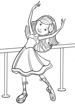 Disegno di danza da stampare e colorare 39