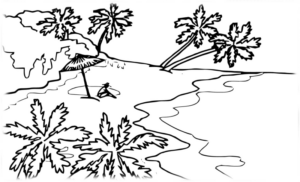 Disegno di paesaggio da stampare e colorare 41