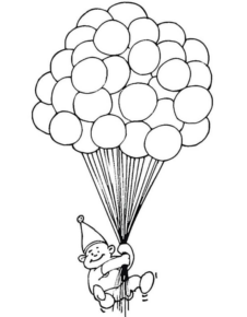 Disegno di palloncino da stampare e colorare 29