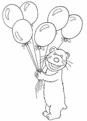 Disegno di palloncino da stampare e colorare 47