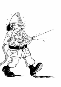 Disegno di pompiere da stampare e colorare 70