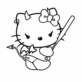 Disegno di Hello Kitty da stampare e colorare 205