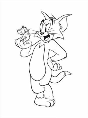 Disegno di Tom e Jerry da stampare e colorare 70
