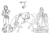 Disegni di Rapunzel da colorare