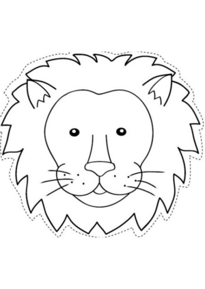 Disegno di leone da stampare e colorare 34