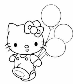 Disegno di Hello Kitty da stampare e colorare 239