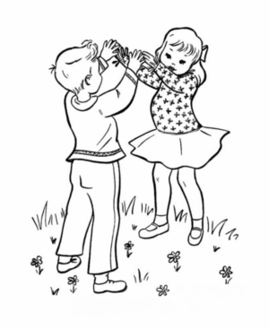 Disegno di bambino da stampare e colorare 98