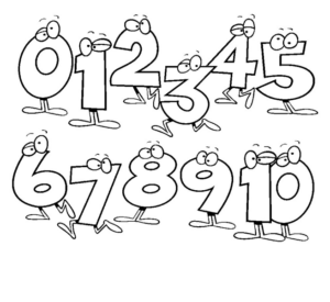 Disegno di numero da stampare e colorare 50