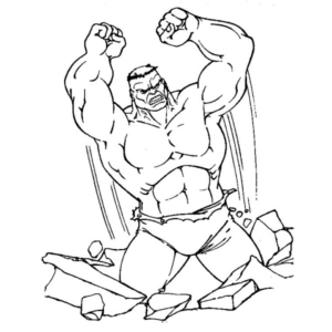 Disegno di Hulk da stampare e colorare 90