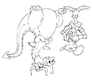 Disegno di dragone da stampare e colorare 80