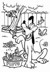 Disegno di Pluto da stampare e colorare 50
