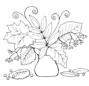 Disegno di pianta da stampare e colorare 35