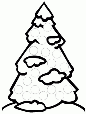 Disegno di albero di Natale da stampare e colorare 22 Disegno di albero di Natale da stampare e colorare 22