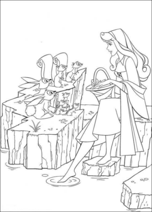 Disegno di La bella addormentata nel bosco da stampare e colorare 6 Disegno di La bella addormentata nel bosco da stampare e colorare 6