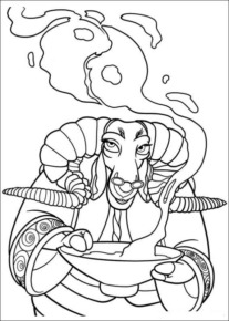 Disegno di Kung Fu Panda da stampare e colorare 19