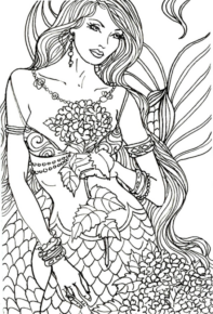 Disegno di sirena da stampare e colorare 36