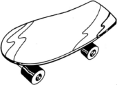 Disegni di Skateboard da colorare