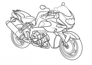 Disegno di moto da stampare e colorare 38