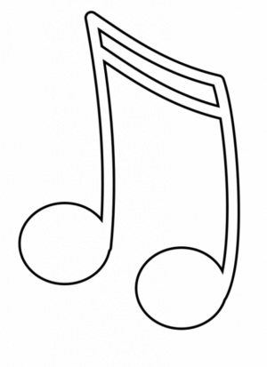 Disegno di nota musicale da stampare e colorare 16 Disegno di nota musicale da stampare e colorare 16