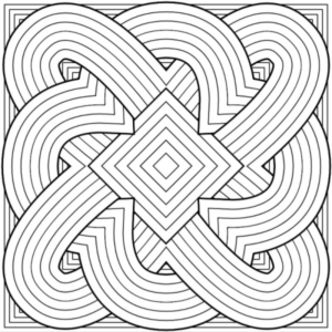 Disegno di mandala da stampare e colorare 1074