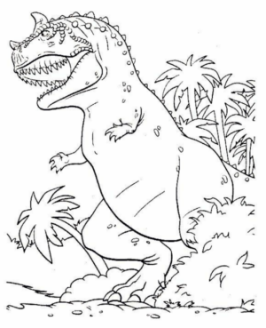 Disegno di Ceratosauro da stampare e colorare 11
