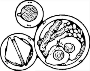 Disegno di colazione da stampare e colorare 49