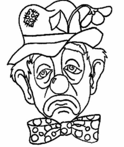 Disegno di clown da stampare e colorare 71