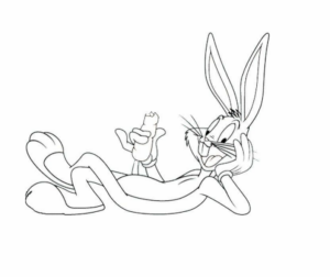 Disegno di Bugs Bunny da stampare e colorare 23