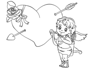 Disegno di San Valentino da stampare e colorare 56