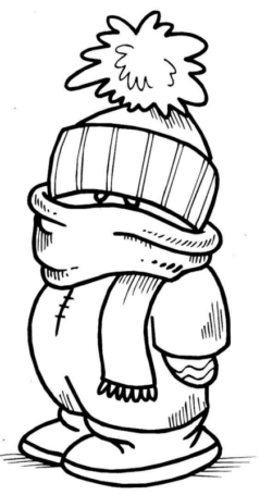 Disegno di inverno da stampare e colorare 9