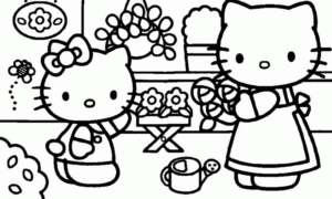 Disegno di Hello Kitty da stampare e colorare 71
