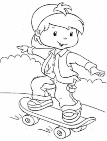Disegno di bambino da stampare e colorare 227