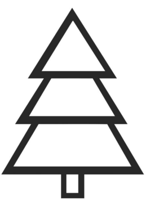 Disegno di albero di Natale da stampare e colorare 11