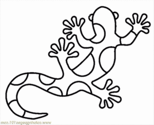 Disegno di lucertola da stampare e colorare 20