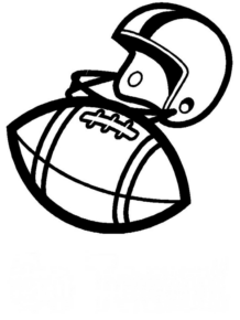 Disegno di football americano da stampare e colorare 11
