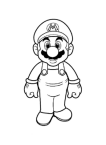 Disegno di Super Mario da stampare e colorare 11