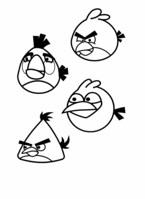 Disegno di Angry birds da stampare e colorare 17