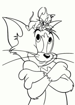 Disegno di Tom e Jerry da stampare e colorare 47