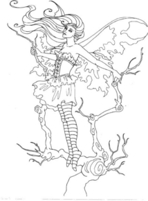 Disegno di fata da stampare e colorare 61