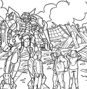 Disegno di Transformers da stampare e colorare 37