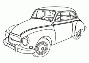 Disegno di automobile da stampare e colorare 21