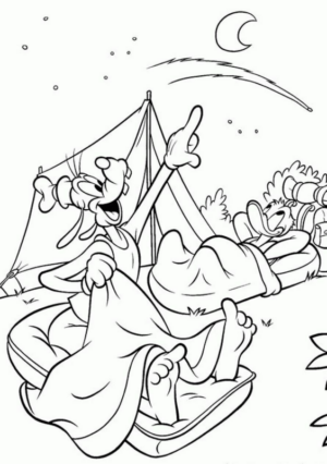 Disegno di Pippo da stampare e colorare 72