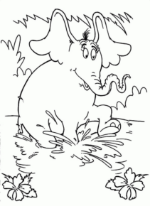 Disegno di elefante da stampare e colorare 115