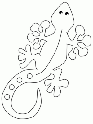 Disegno di lucertola da stampare e colorare 10