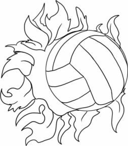 Disegno di pallavolo da stampare e colorare 8