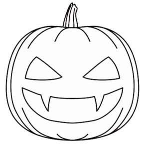 Disegno di zucca di Halloween da stampare e colorare 171