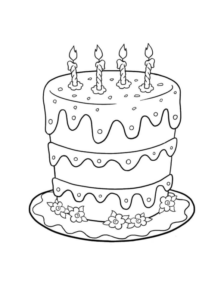Disegno di compleanno da stampare e colorare 68
