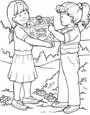 Disegno di bambino da stampare e colorare 261