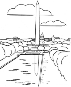 Disegno di monumento famoso da stampare e colorare 7